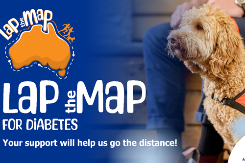 Lions Assistance Dogs Lap the Map