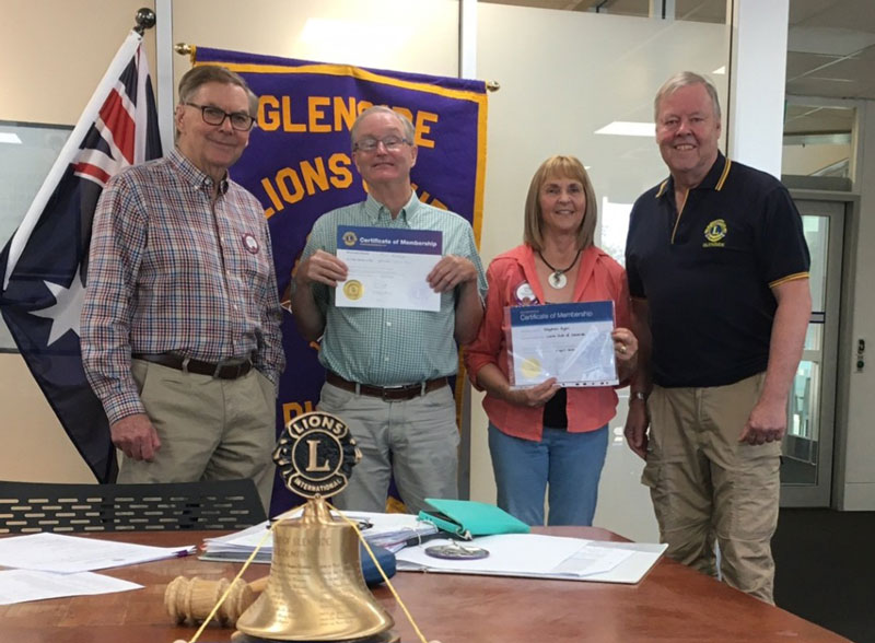 Double induction at Glenside Lions Club