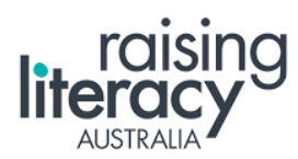 Raising Literacy Australia logo